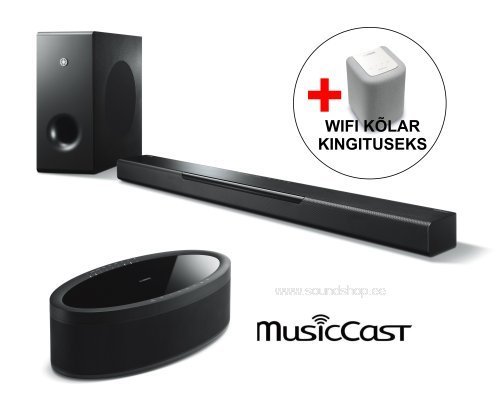 Soundbar Yamaha MUSICCAST BAR 400 +  MUSICCAST 50 + KINGITUS! - Pilt 1 / 500px